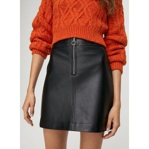 Aritzia Vegan Leather Skirt Size 8